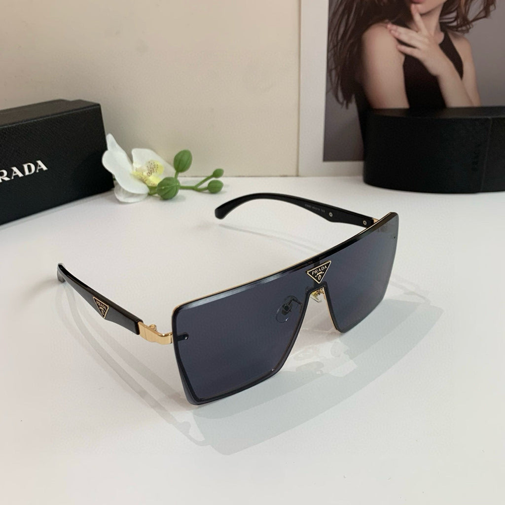 Shield-Style Luxury Sunglasses